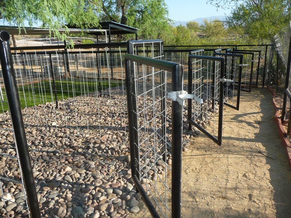 Portable goat pen with feeding station