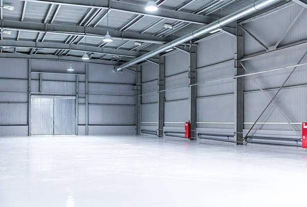 Spacious steel barn for horses